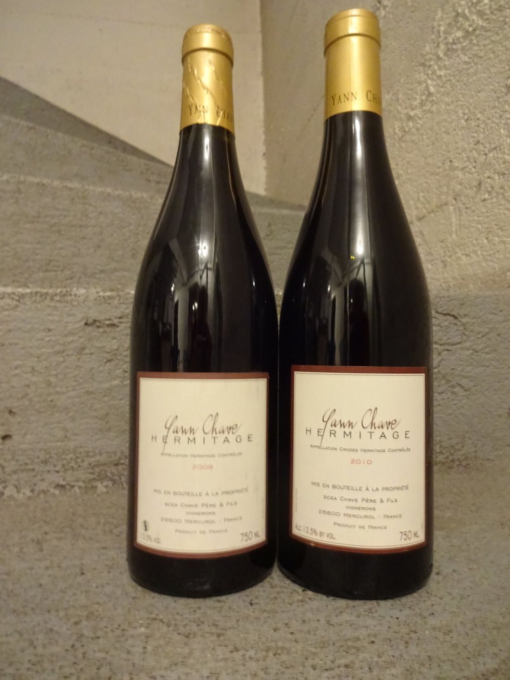 Vino: Yann Chave  -  Hermitage  -  94 PP - 2009 +  95 PP -2010 – Nuovo (secondo la descrizione) da Cham venduto da mktreasure 1