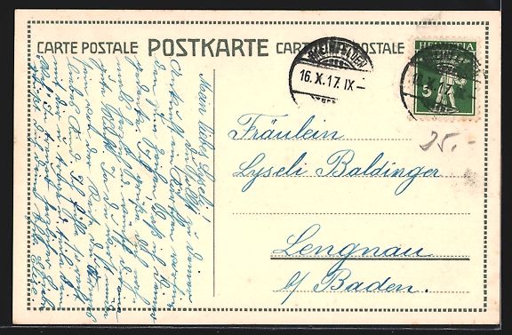 Cartoline postali: Freienbach, Blick zur Insel Lützelau – Usato da Berlin venduto da bartko-reher 1