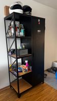 Locker Cabinet with Shelves Black 90x50x188cm Used