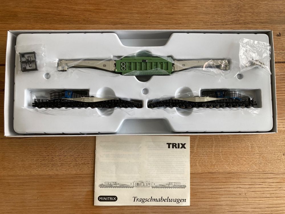 Wagon Minitrix 15248 Tragschnabelwagen Pour Transport Lourd, échelle N 1/160, époque 4