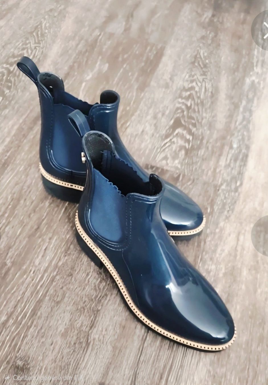 Lemon Jelly Scarpe da donna: Bottes de pluie bleu marine – Nuovo (secondo la descrizione) da Duillier venduto da Stefsy