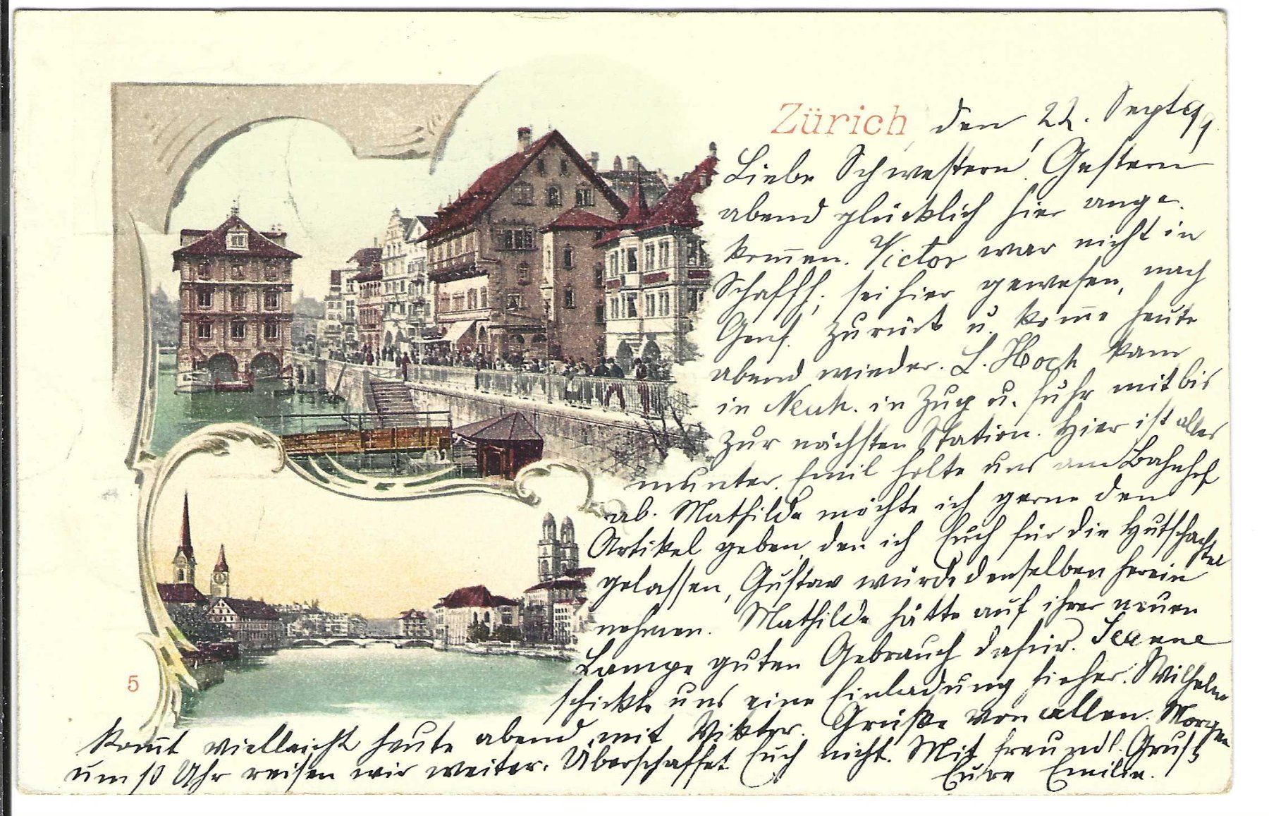 Cartoline postali: Zürich, – Usato da Wildhaus venduto da Brunphil
