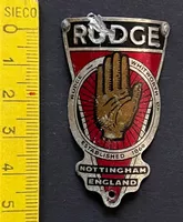 Rudge Nottingham England Emblem, Velo Steuerkopfschild