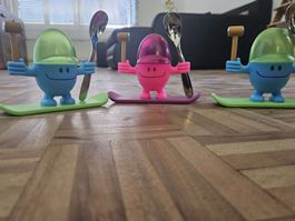 Mr. Men Little Miss Eierbecher mit Löffel 3er Set