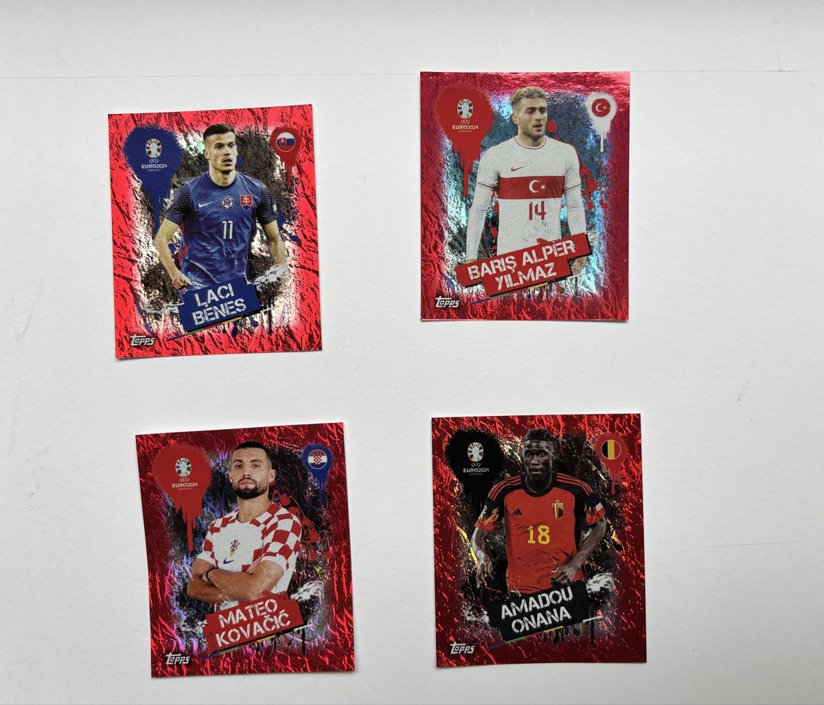 Topps Aufkleber: Em 2024 Sticker Red Edition – Neu (gemäss Beschreibung) aus Basel von JM_Cards