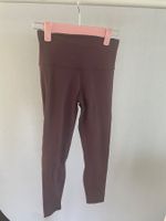 Ungetragene Damen Sport Leggings, Burgundrot, Grösse XS/S