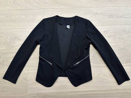 Jolie jaquette tailleur blazer noir black taille L