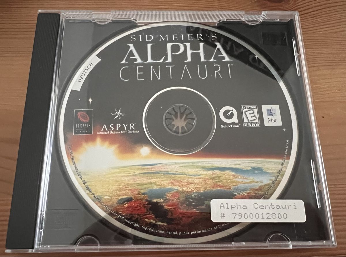 Giochi: Sid Meier’s Alpha Centauri MAC Big Box komplett selten Macin – Nuovo e nell'imballaggio originale da Nidau venduto da fre_k8x9 2