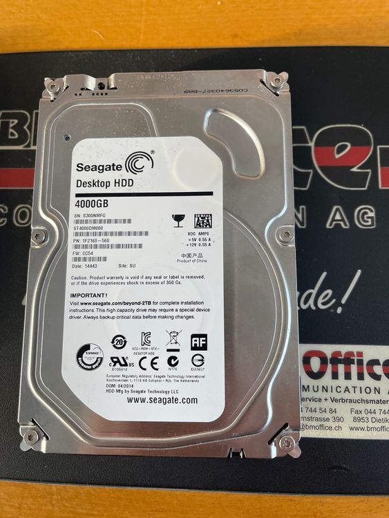 Seagate Desktop HDD 4000GB (4TB) (Gebraucht) in Wängi für CHF 33 – mit ...