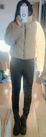 XS Petite doudoune beige neuve ONLY (Short Puffer Jacket)