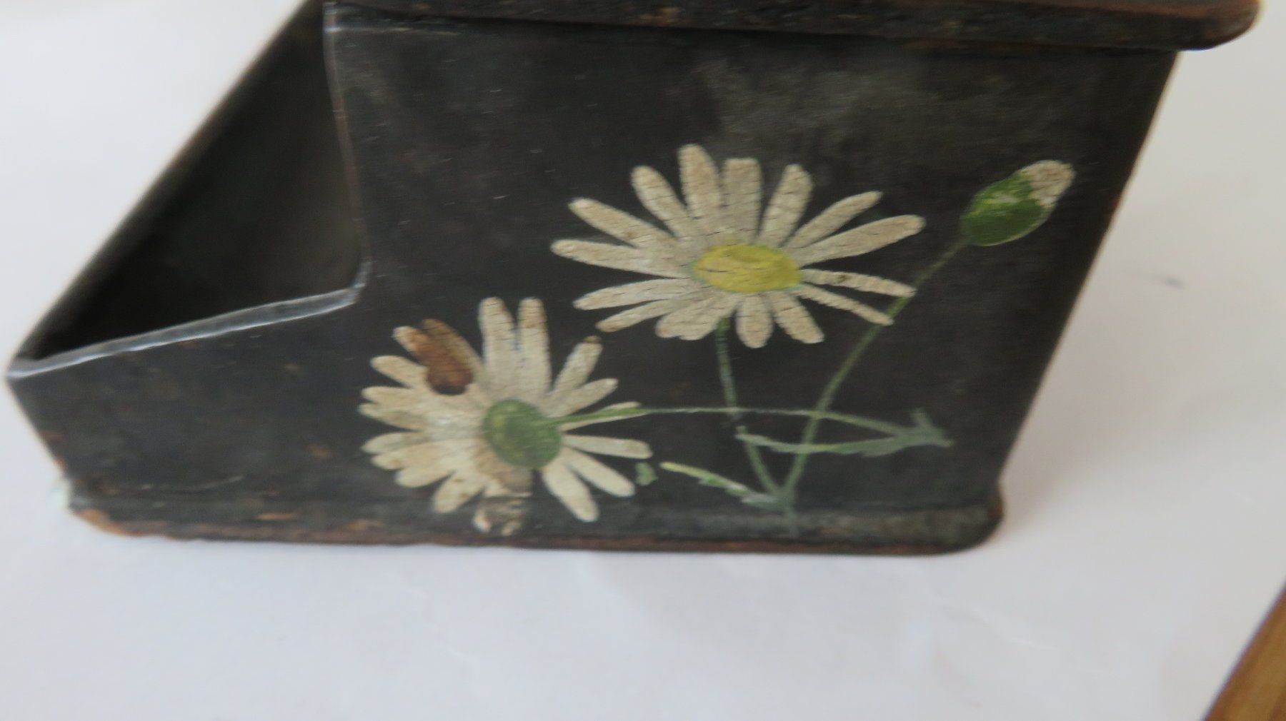 Sonstige Antiquitäten & Kunst: Schreibschatulle antik Blumendekor 2 Tintenfässchen – Gebraucht aus Wetzikon ZH von morda1954 8