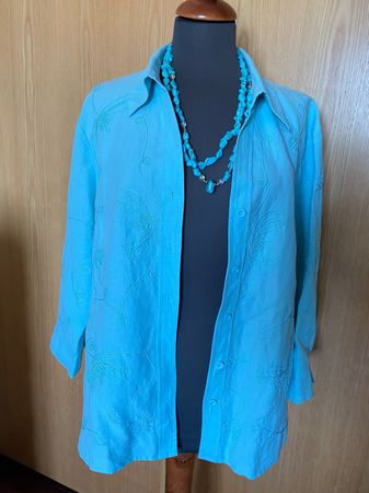CAROLE LITTLE neuw. Damen Bluse/Jacke mit Stickereien Gr. L