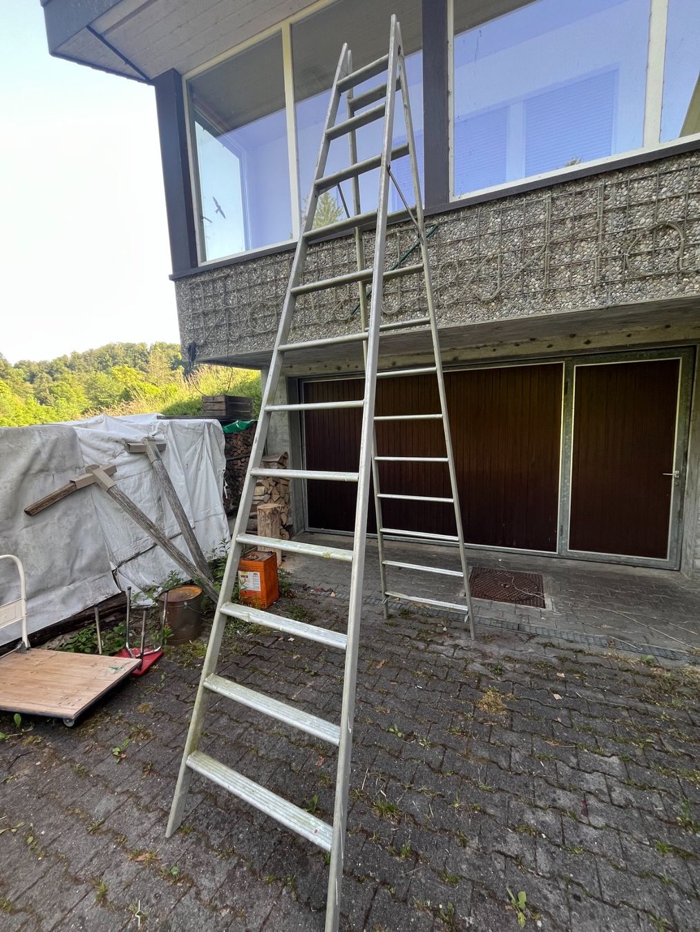 Scale: Alu Schiebeleiter ca. 3.6m hoch – Usato da Leuggern venduto da Yzerman2 2