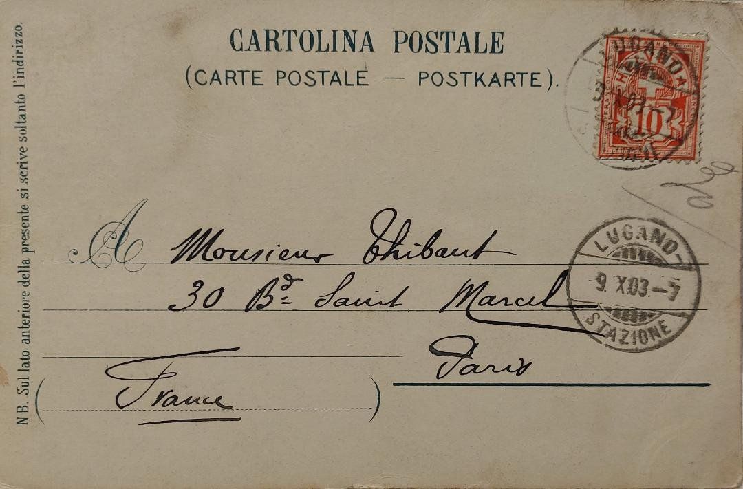 Cartoline postali: MORCOTE - 1903 – Usato da Delémont venduto da Domdom1 1