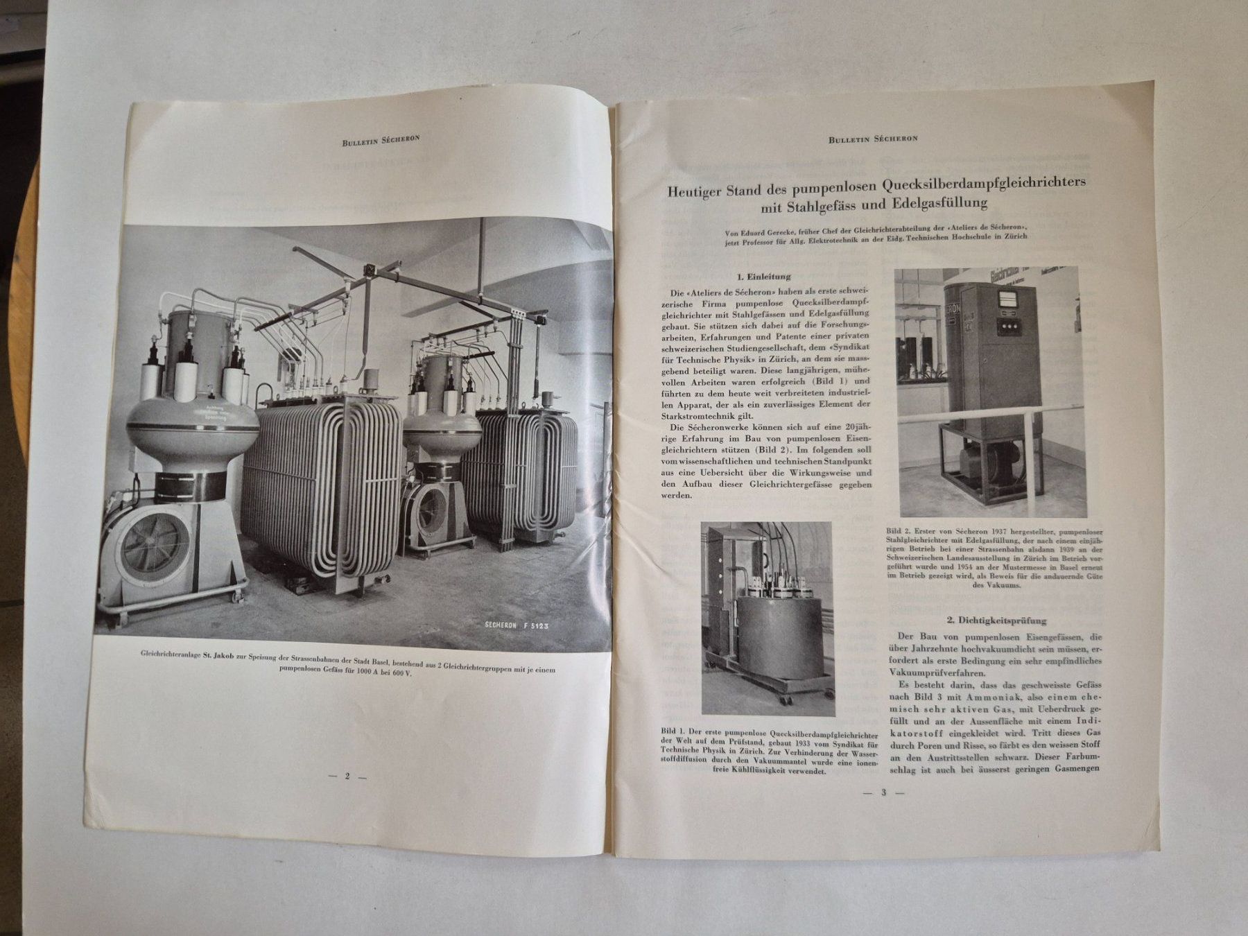 Zeitschriften & Magazine: Bulletin Sécheron Nr. 24D 1954 Technik – Gebraucht aus Langendorf von zvonu161 2
