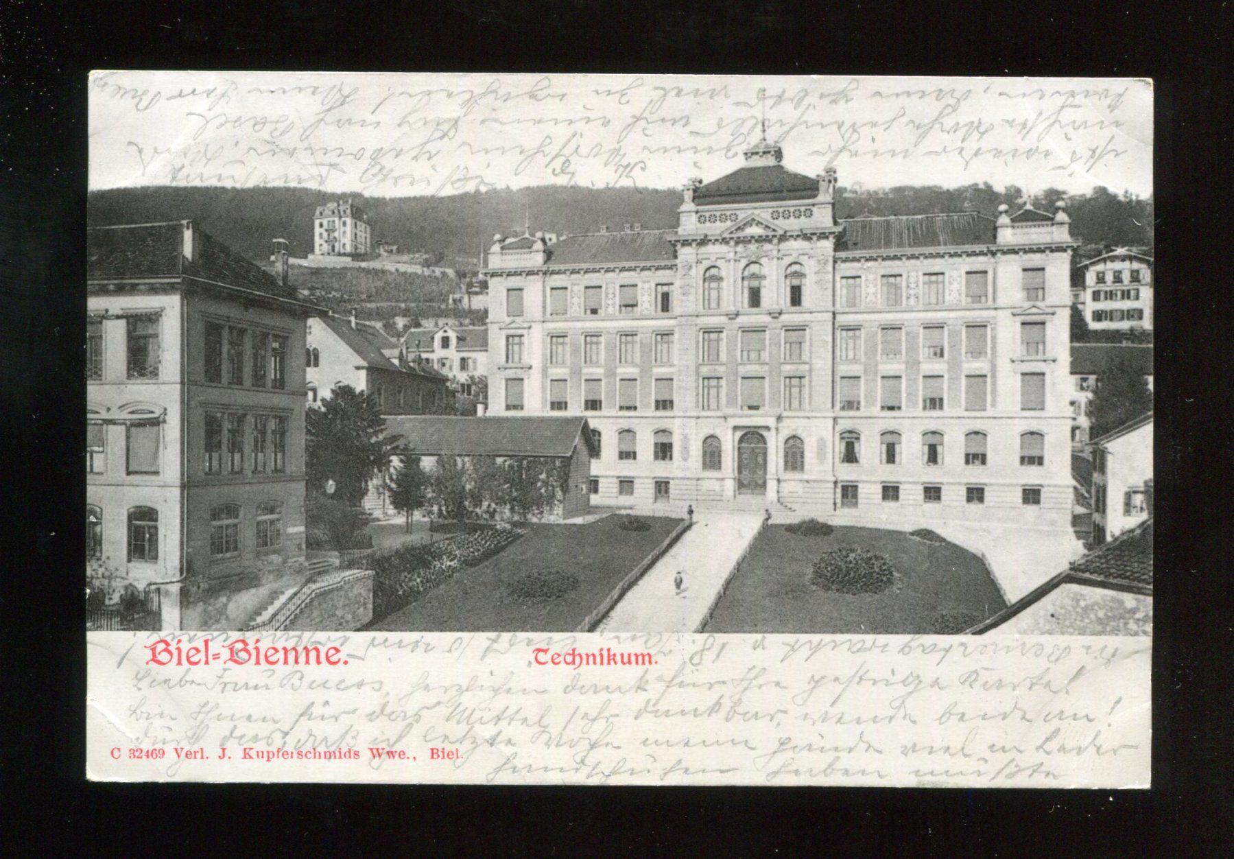 Cartoline postali: Biel-Bienne, Technikum – Usato da Aarau venduto da Elmaar41