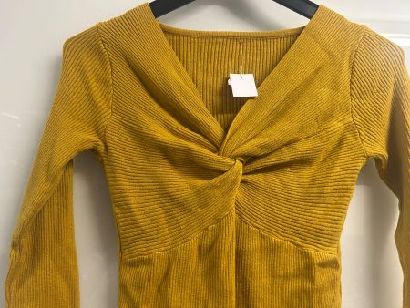 Pullover Figurbetont Senffarbe One Size Neu