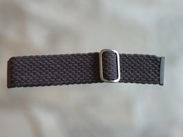 Fitbit Armband 23mm Textil Schwarz elastisch