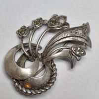 Vintage Markasit Brosche aus Silber – Art Déco Pforzheim Deu