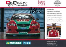 Autogrammkarte; Peter Rikli, Tourenwagen