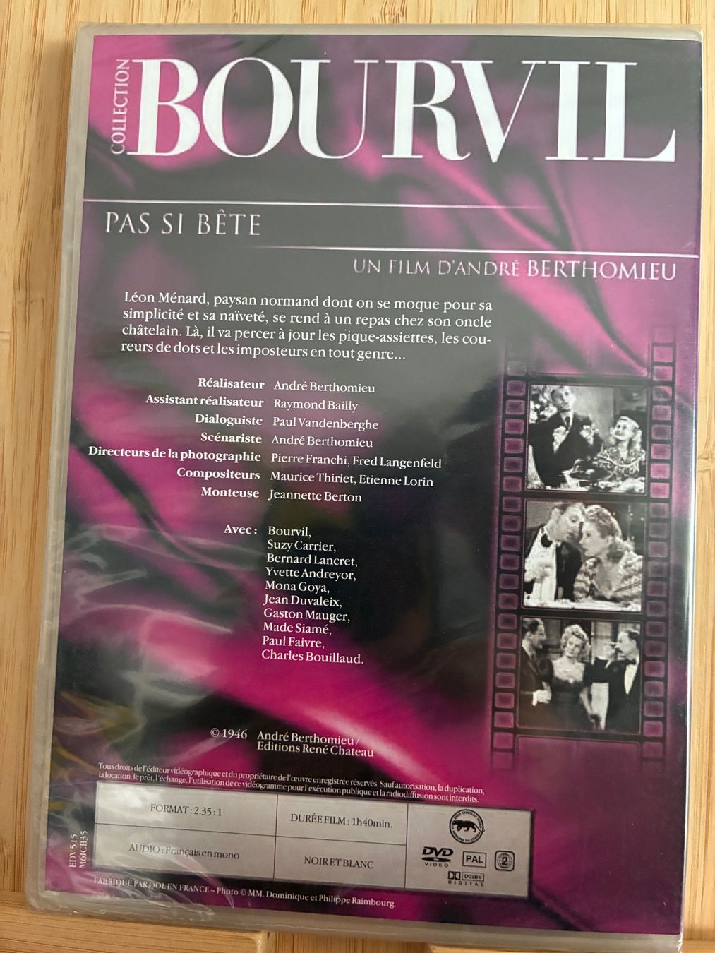 Tous les DVDs: Pas si bête (1947, DVD, Collection Bourvil) – Neuf avec emballage d'origine à Vevey par zecollector 1