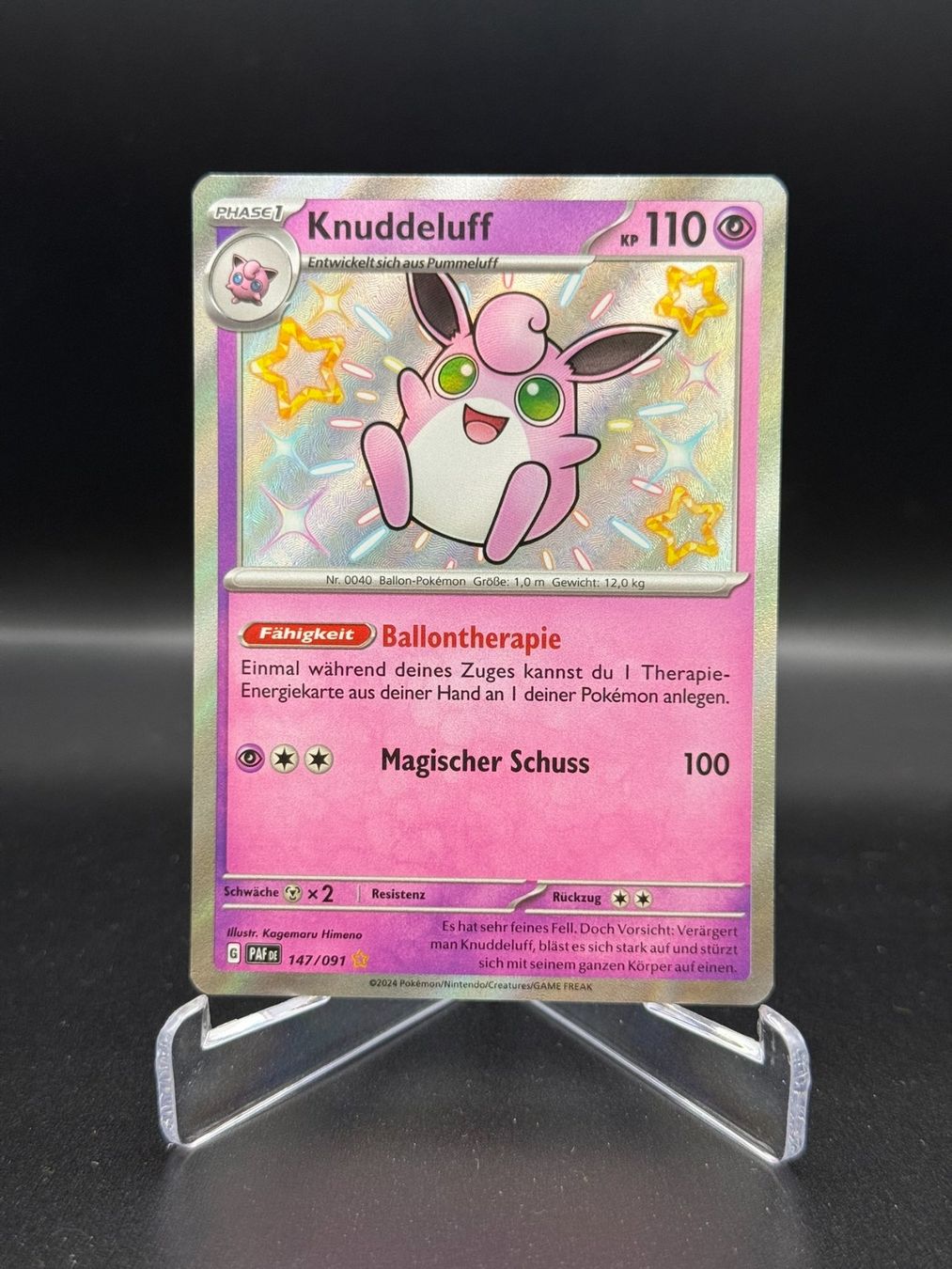 Pokémon Carte collezionabili: Knuddeluff (PAF 147) - Shiny – Usato da Birmensdorf ZH venduto da SnorlaxMail
