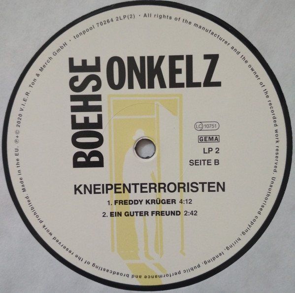 Dischi in vinile: Boehse Onkelz – Kneipenterroristen – Nuovo e nell'imballaggio originale da Brittnau venduto da Zibu 5