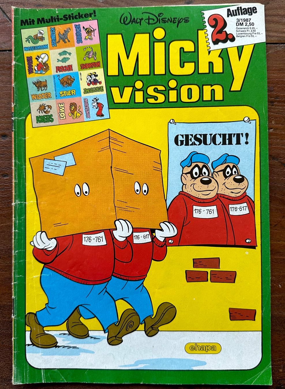 BD: Micky Vision Nr. 3 1987, hunderte Comics eingestellt ab 1.- – D'occasion à Seltisberg par quadartswiss