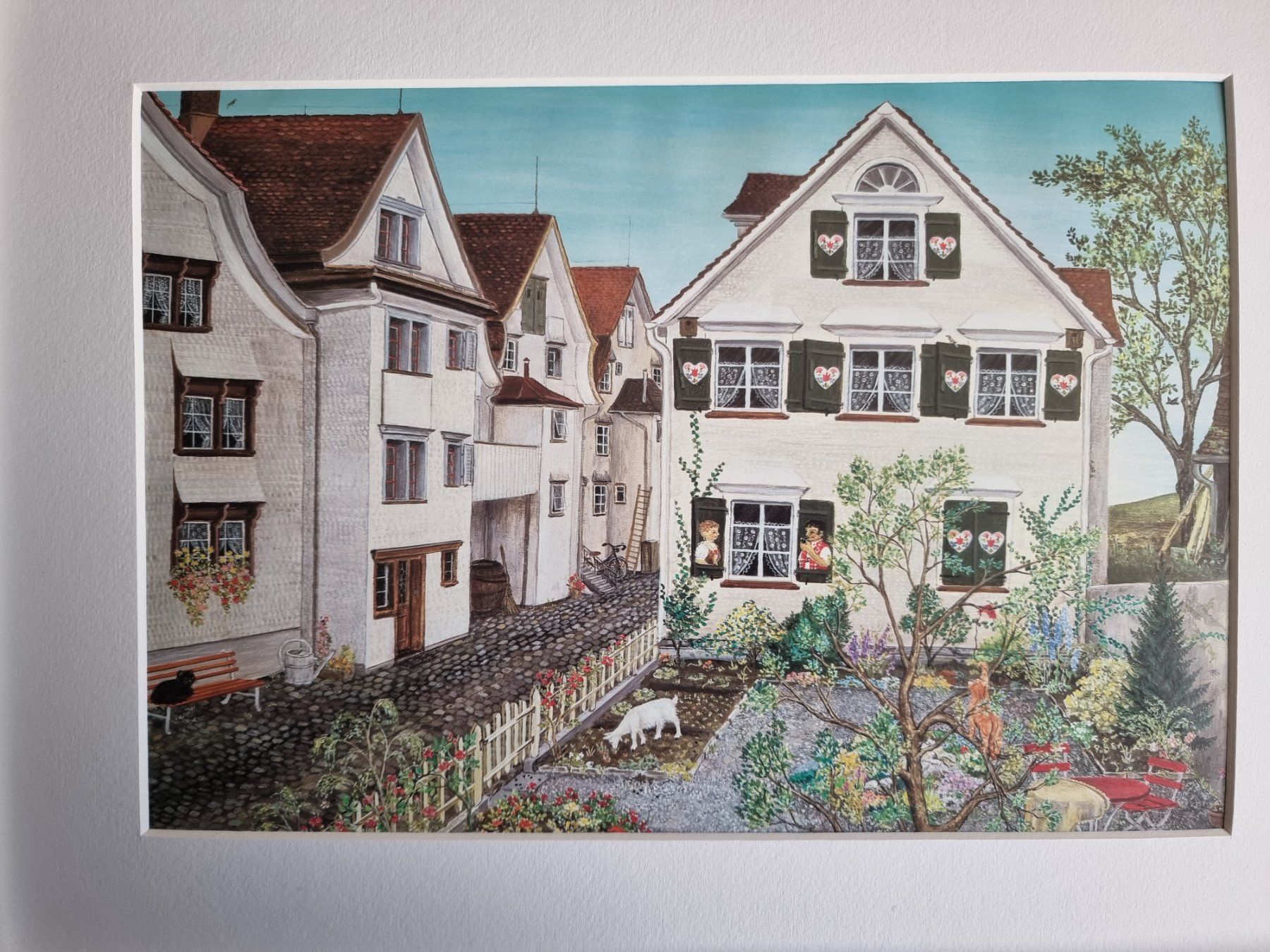 Foto & Immagini: FLÖCKLI DAS GEISSLEIN BILD VON LILLY LANGENEGGER – Usato da Gersau venduto da grafik-kunst 1