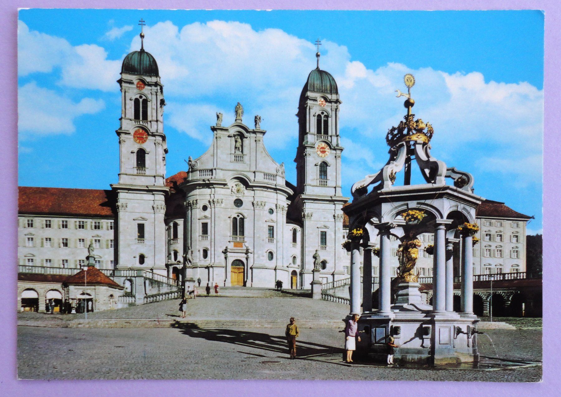 Cartoline postali: Einseideln, Das Kloster – Usato da Fétigny venduto da Billy2miny