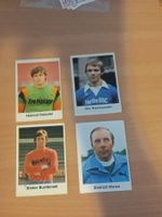4x handsignierte Bergmann-Bilder - Bundesliga - 70er Jahre