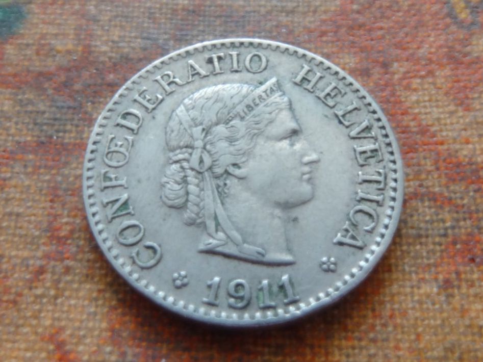 Tutti le monete: 10 Rp. 1911 – Usato da Romanel-sur-Lausanne venduto da Swift13