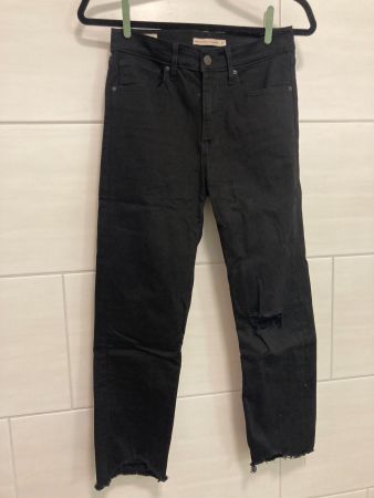 Levi's 724 high rise straight leg crop - distressed (27)