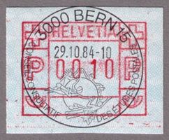 ATM 6_Sonder-VO 29.10.84_3000 BERN 15_ÉTUDES POSTALES !