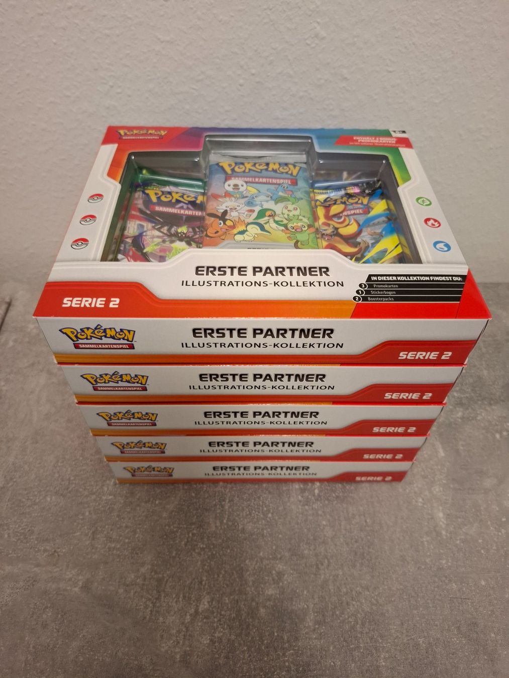 Pokémon Carte collezionabili: Erste Partner Illustrations Kollektion Serie 2 DE - 5 Stk – Nuovo e nell'imballaggio originale da Winterthur venduto da andrekeller95 1