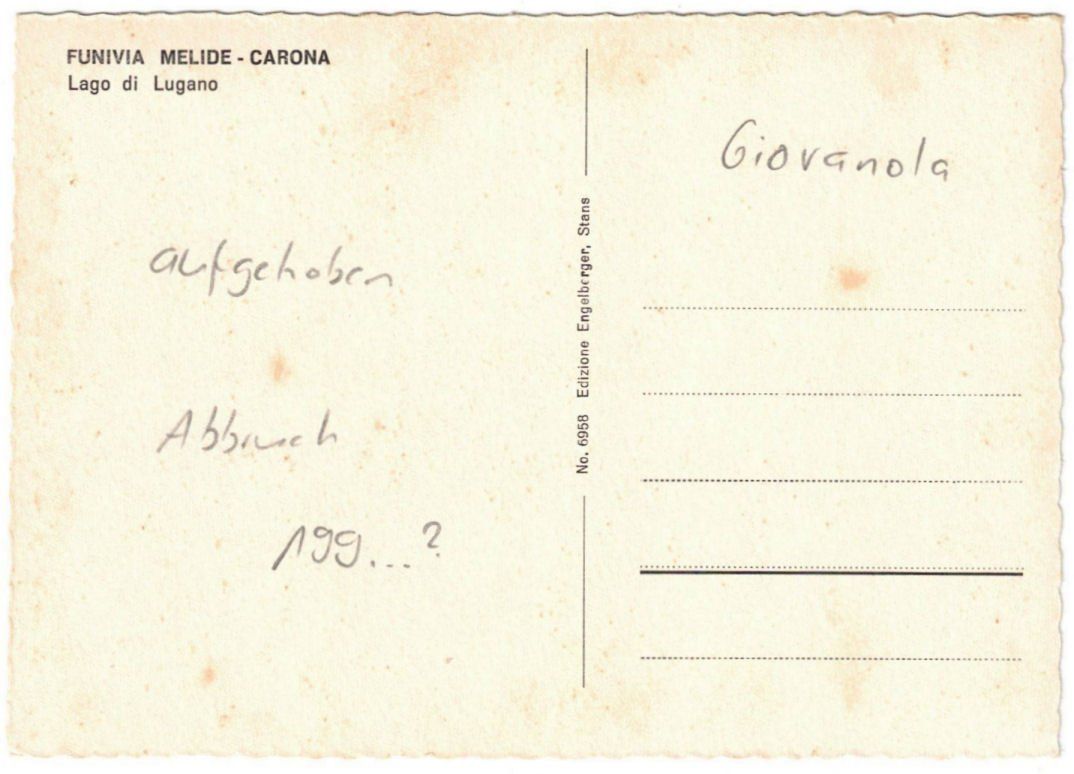 Cartoline postali: Melide - 4 Bild AK Carona – Usato da Binningen venduto da Mountainrider 1