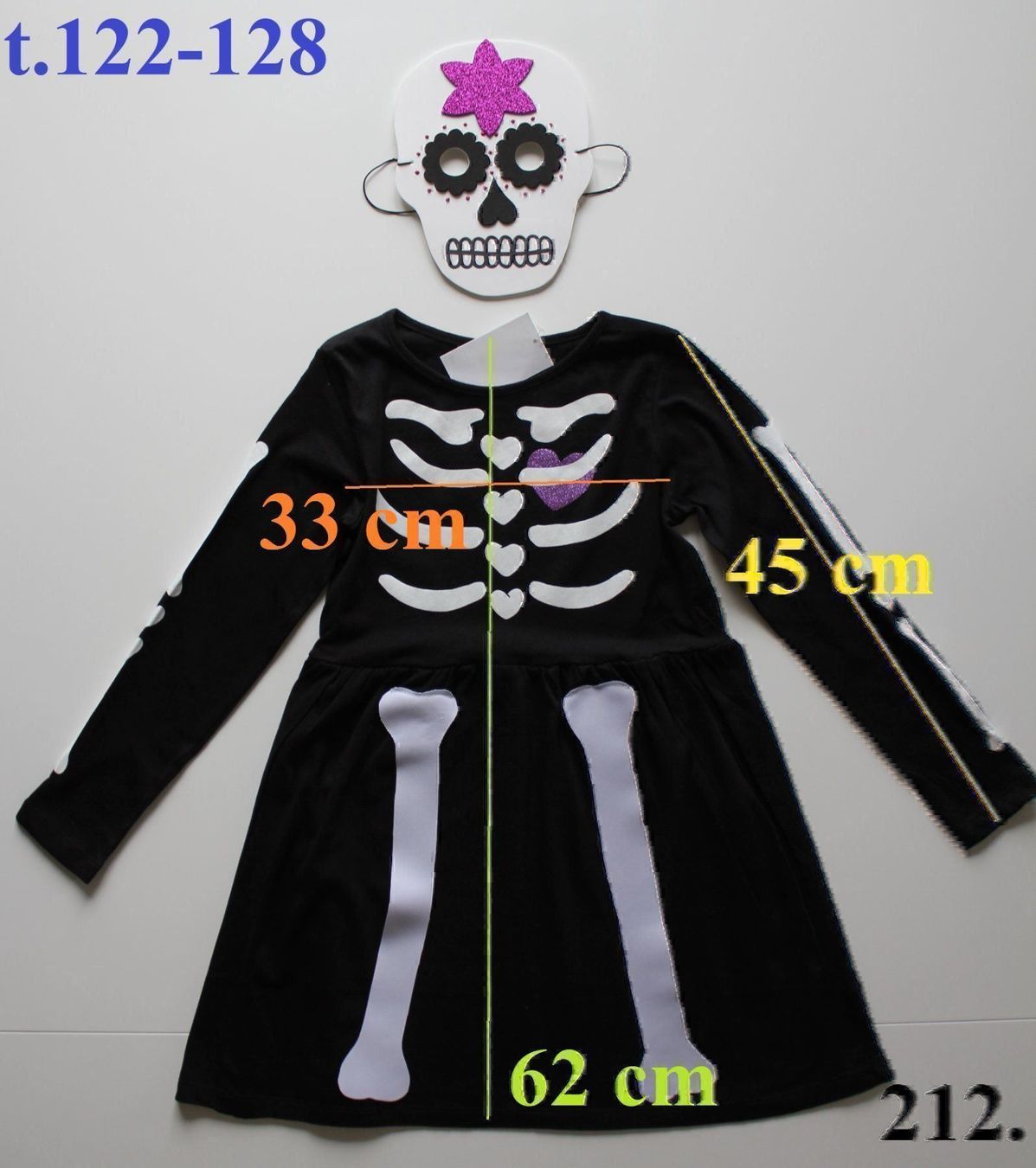 Costumi: Costume squelette / Skelett  t.122 - 128 – Nuovo e nell'imballaggio originale da Peseux venduto da CoolShoping 1