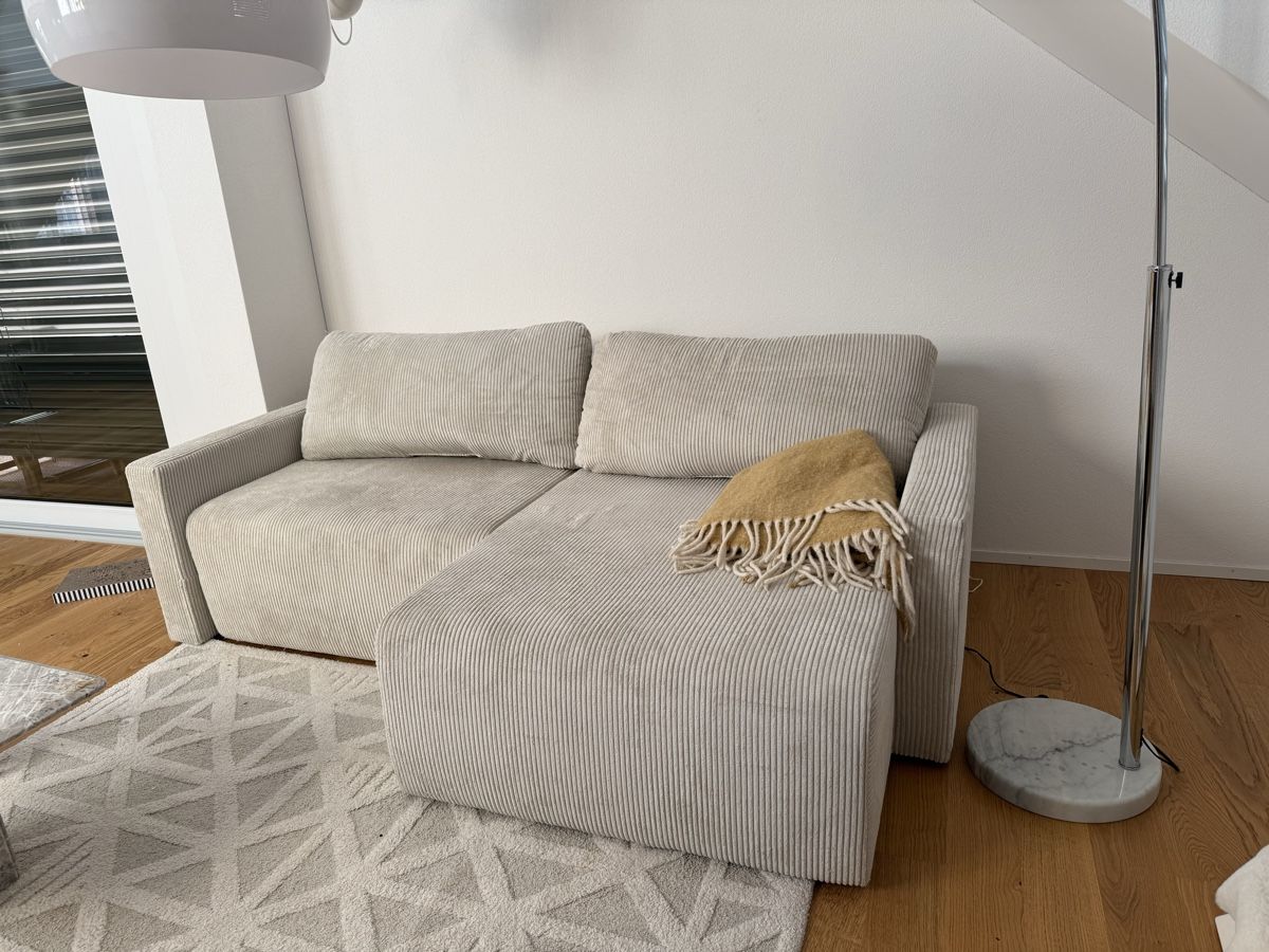 Sofas: Ecksofa Cord Beige  – Gebraucht aus Wängi von lab_zbk5 2