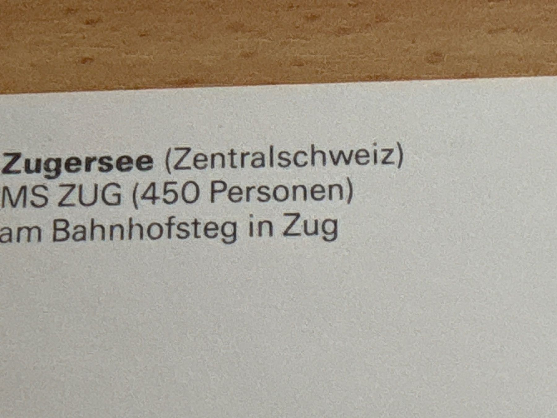 Ansichtskarten: Ansichtskarte Zugersee MS Zug SCHIFFFAHRT – Gebraucht aus Ibach von lisch3 2