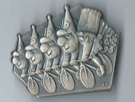 Fasnachtsplakette Basel, "Blaggedde" 1998 (Silber)