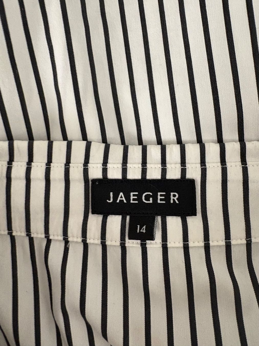 Blusen: Jaeger Bluse Gr. 42 weiss schwarz gestreift Baumwolle – Neu (gemäss Beschreibung) aus Regensdorf von secondchancefashion 4