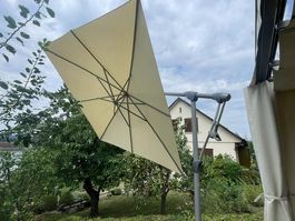 Glatz Sonnenschirm 240x240cm mit Sockel