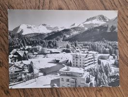 Arosa, Oberseegebiet mit Eisbahn 50iger Jahre