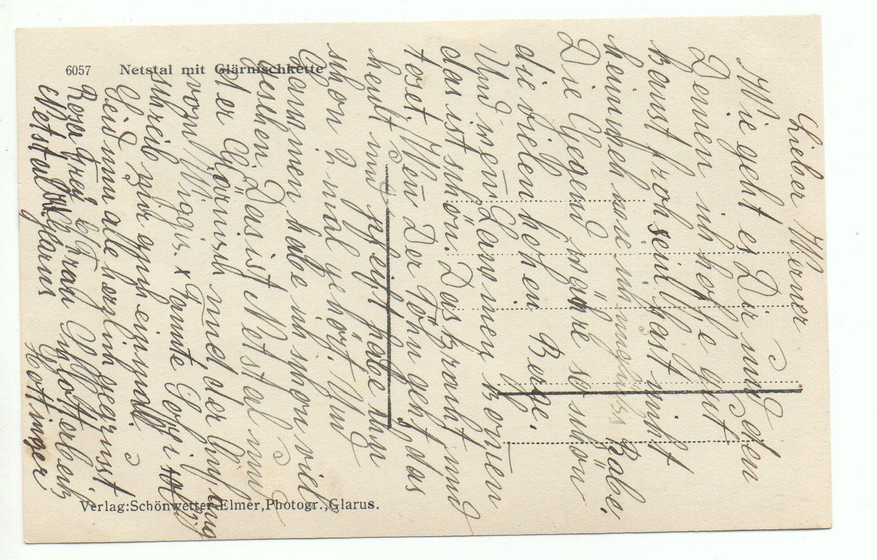 Cartoline postali: NETSTAL mit Glärnischkette – Usato da Jona venduto da philajona 1
