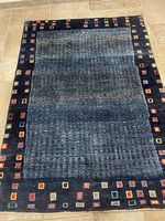Wunderschöner Gabbeh Teppich in Blau (180x130cm) Top Zustand