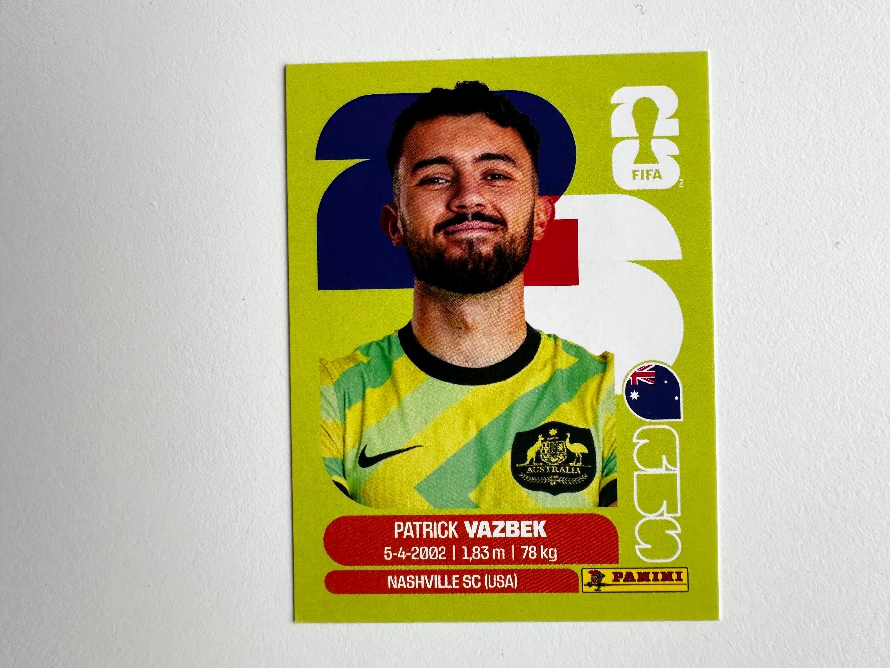 Panini Carte collezionabili: FIFA 2026 Patrick Vazbek Sticker AUS 16 – Nuovo (secondo la descrizione) da Zürich venduto da karsumpel11