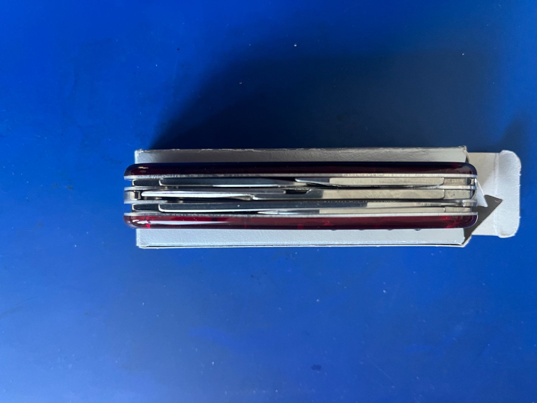 Victorinox Coltelli tascabile: Victorinox Climber red trans. Neu – Nuovo e nell'imballaggio originale da Dintikon venduto da Redgar58 2