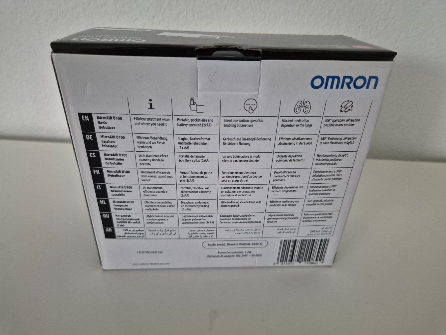 Omron Attrezzature mediche: Omron MicroAir U100 Ultraschall Inhalationsgerät – Nuovo (secondo la descrizione) da Aarburg venduto da i_c6r8 2