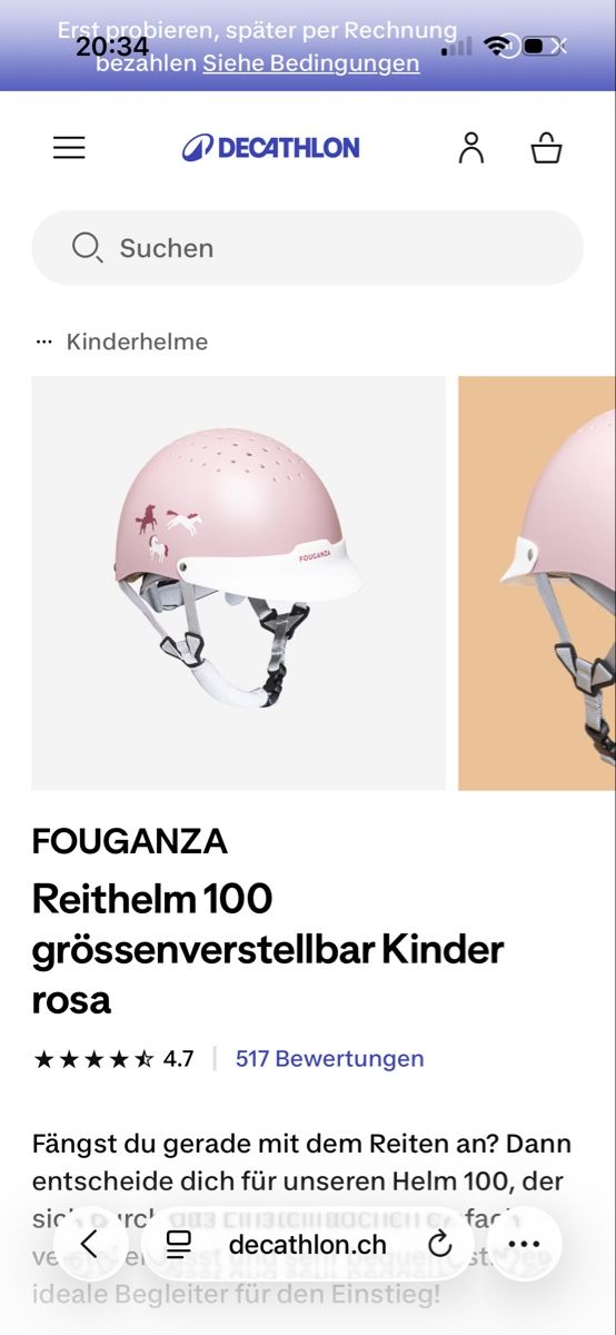 Decathlon Helme: Reithelm  – Gebraucht aus Reinach AG von MineD