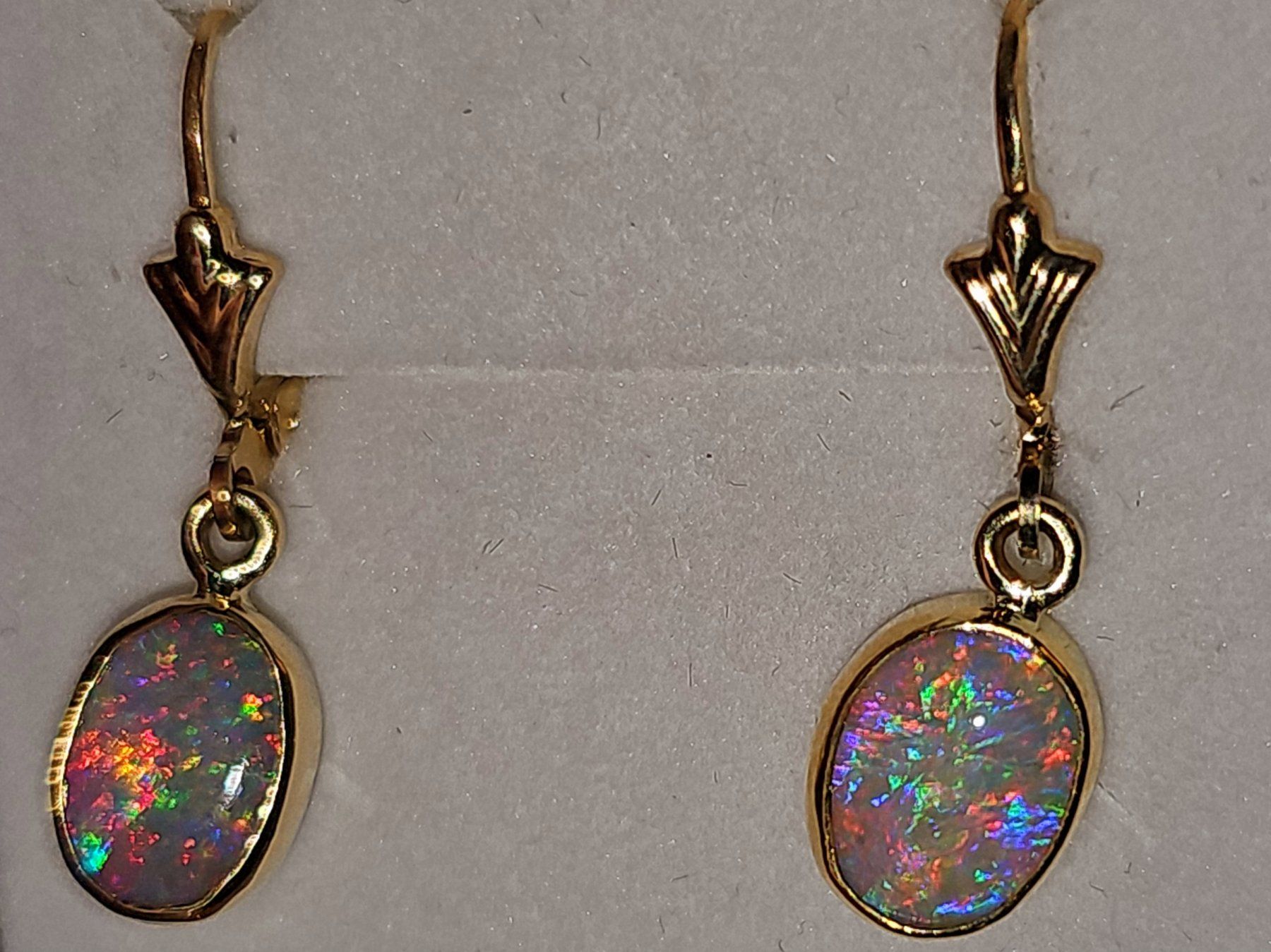 Ohrringe & -stecker: Echte Gold Ohrringe mit australischen Kristall Opalen – Neu und originalverpackt aus Uerkheim von Winwinner 6